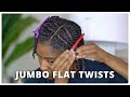 Lazy Flat Twist Out on Natural Hair!