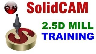 SOLIDCAM 2012-2013 Tutorial in HD - 2.14 - Tap Drill All Holes - vtpros.net