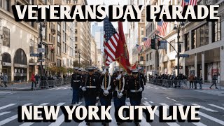 LIVE 🇺🇸 NYC🇺🇸 Veterans Day Parade Honoring Service | 2025 Parade Fifth Avenue #nyc #live #veteran