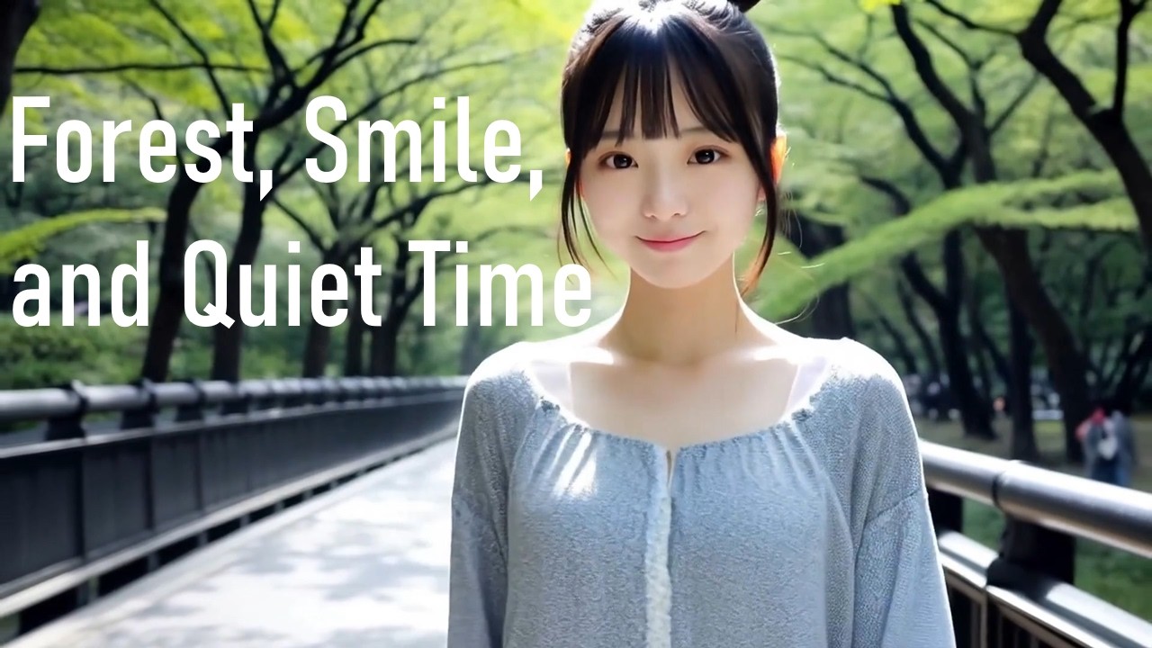 【日本美人】森と笑顔と静かな時間 | Forest, Smile, and Quiet Time