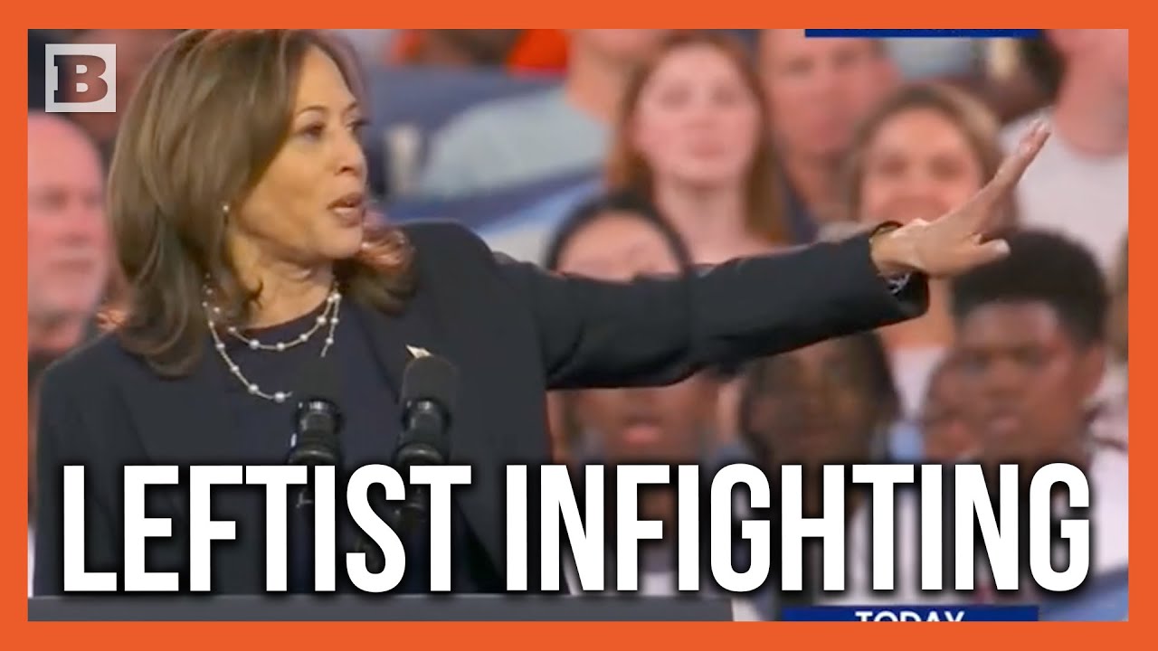Leftist Infighting Leftist Infighting! Kamala Tries to Quiet Pro-Palestinian Protesters ...