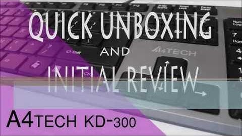 A4Tech KD-300 unboxing
