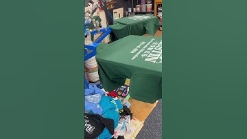 This is a 1 color Left Chest and a 1 color Back - screen printed order. #tshirtshop #screenprinting