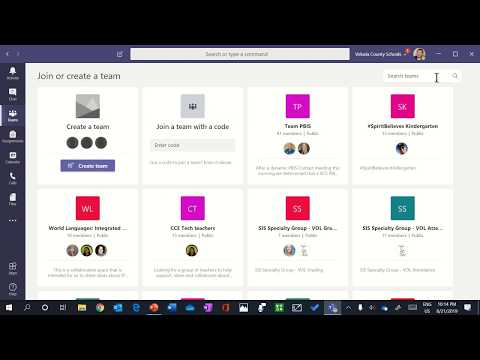 TEAMS- Joining a Microsoft Teams with a Code