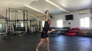 Rotational Kettlebell Press demonstration