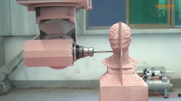 #Leapion 3015 size 5 axis CNC router work on large scale model