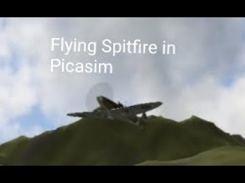 Flying Spitfire in Picasim.