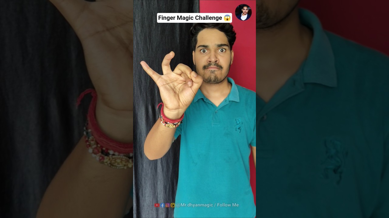 Finger🤞Magic Challenge 😱 