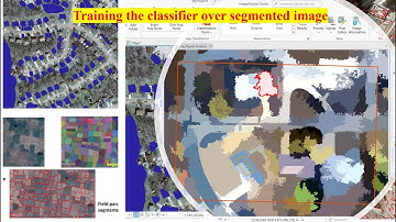 Training the classifier over segmented image