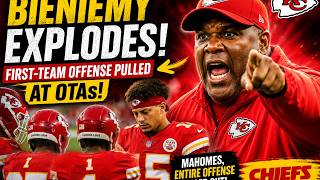 🔥 CHIEFS SHOCKER! Eric Bieniemy EXPLODES at Patrick Mahomes' Offense During OTAs 😱🏈🚨