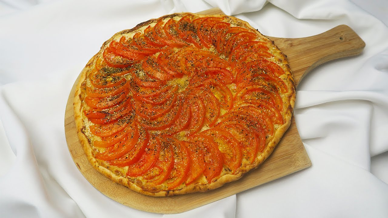 TARTE TOMATE/CRÈME DE MOUTARDE
