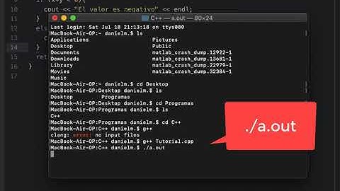 Cómo compilar / ejecutar un programa de C++ en Mac usando la terminal de Apple
