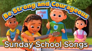 Download Lagu Wees sterk en moedig | Leuk christelijk kinderliedje | Zondagsschooldienst | Kids for Jesus MP3