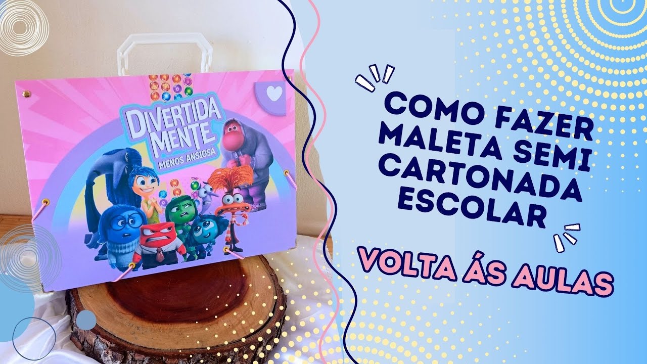 COMO FAZER PASTA SEMI CARTONADA ESCOLAR. VOLTA ÁS AULAS. #voltaásaulas #escolar #artesã #escola