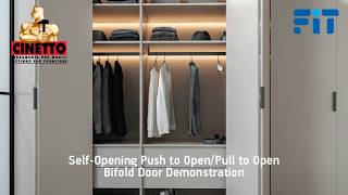 Cinetto Self Opening Push to Open Pull to Open Bifold Doors Demonstration | Fit New Zealand