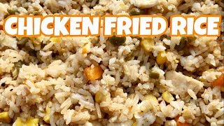 How To Make Chicken Fried Rice On A Blackstone Griddle Youtube