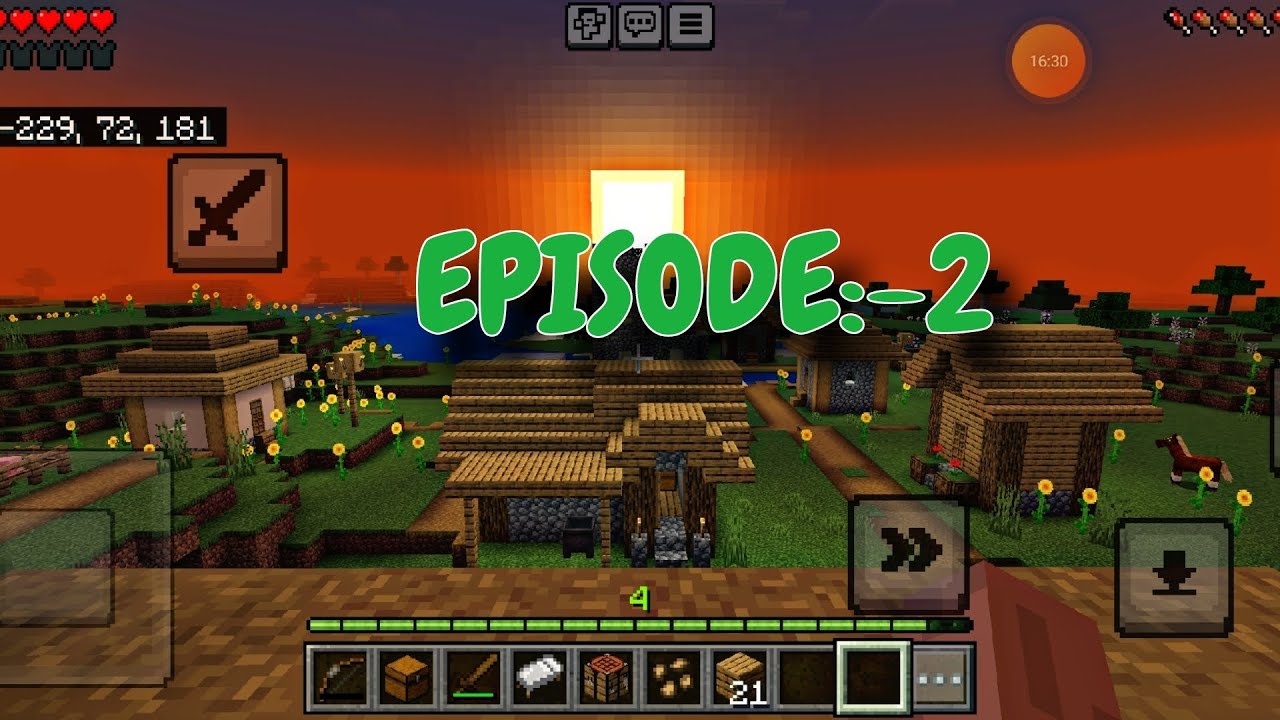 Finally I found my first decent village in MINECRAFT, EPISODE:- 2 - YouTube