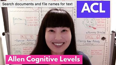 Allen Cognitive Levels (ACL) | OT MIRI