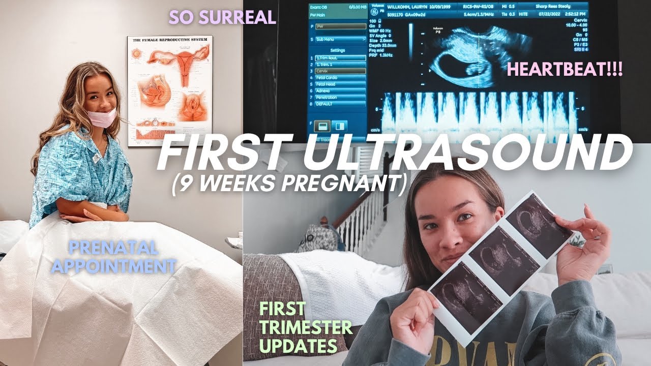 OUR FIRST ULTRASOUND VLOG at 9 weeks pregnant!!! - YouTube