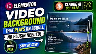 How to Make Video Play on Scroll in Elementor — Scroll to Play Video Background Tutorial