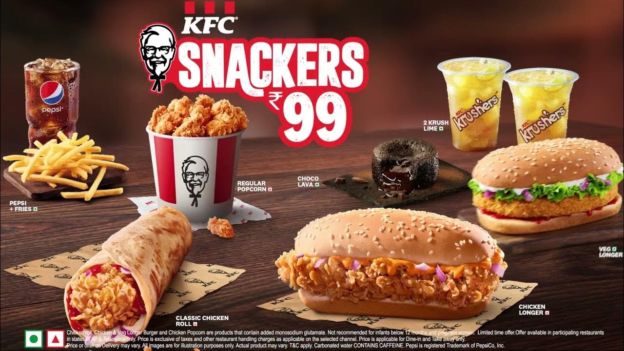KFC Snackers More crunch, less price! 😍🍗 YouTube