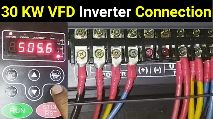 3 Phase VFD Inverter Connection with 3 Phase Motor ✅ || 30 KW Invt Inverter Connection