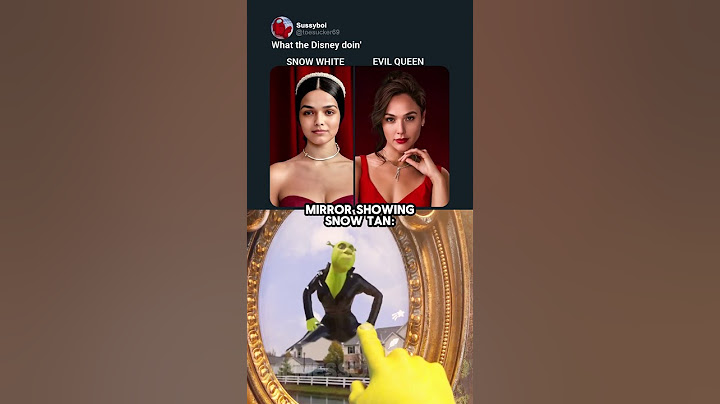 Snow white and Shrek 5 moment 💀