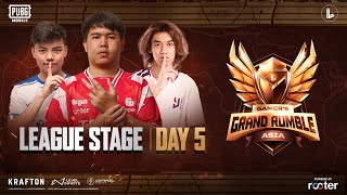 [EN] PUBG MOBILE Gamer’s Grand Rumble | League Stage Day 5 ft. #btr #a1 #drs #ihc #alterego #falcons