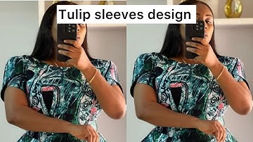 How to cut and sew tulip sleeves | petal sleeves #tulipsleeves #sleevesdesign #sewingtipsandtricks