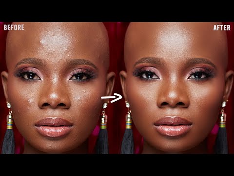 HOW to SMOOTH SKIN using FREQUENCY SEPARATION in Photoshop | Skin Retouching Tutorial
