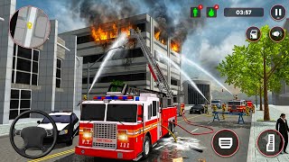 US Fire Truck City Rescue Simulator - Emergency 911 Ambulance Driving 3D - Android Gameplay screenshot 3