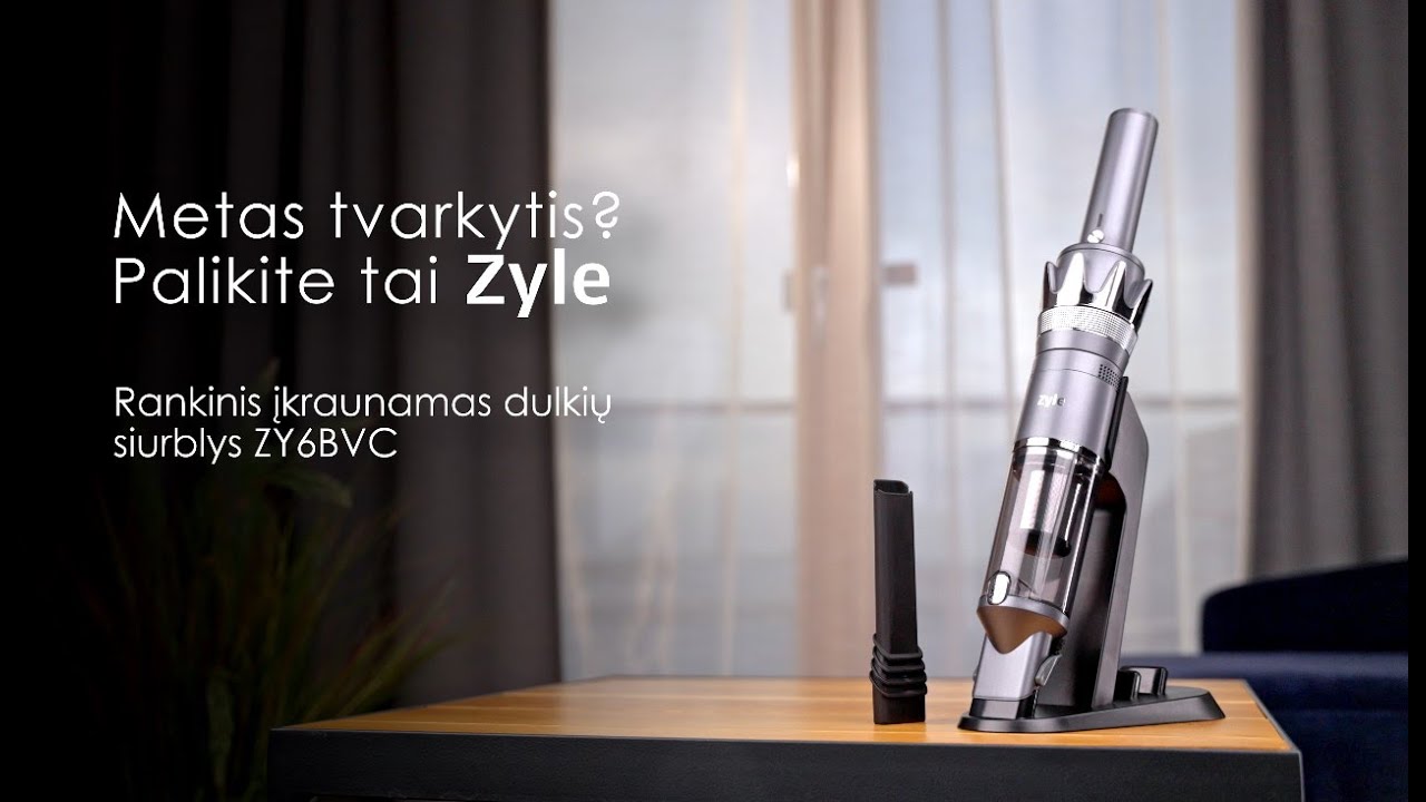 Rankinis įkraunamas dulkių siurblys Zyle ZY6BVC