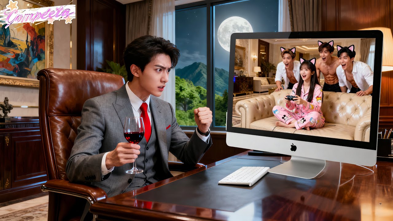 CEO Faltou Ao Casamento Pra Irritar Esposa! Sem Saber Q Ela Riu & Chamou 7 Gatos Lindos Pra Jogar!