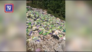 Puluhan kampit beras, sardin dibuang di tapak pelupusan sampah