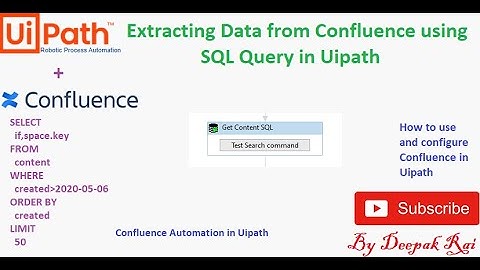 Extracting Data from Confluence using SQL Query in Uipath | API Automation