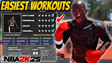 BEST GATORADE WORKOUTS IN NBA 2K25! CHANGE BODY TYPE + ADDITIONAL TURBO METER! EASY 4 STAR SESSIONS