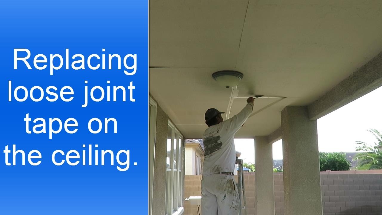 How To Replace Loose Drywall Joint Tape Youtube