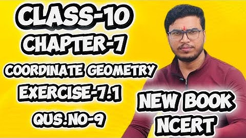 Class-10,chapter-7(COORDINATE GEOMETRY) Ex.-7.1,Que no-9 #class10  #maths    @schooltoppper333 