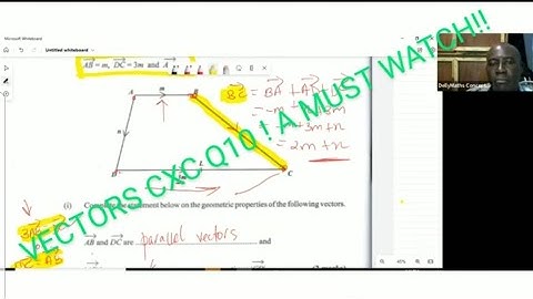 Vectors: CXC 2018 Paper 2 q10 #vector #dellymathsconcepts #cxc #maths #cxcmaths #csec