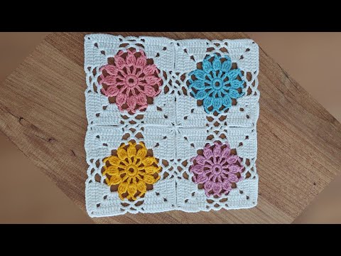 Video: Cómo Tejer Motivos Cuadrados En Crochet