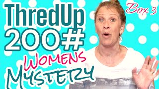200 POUNDS ThredUp Mystery Bulk Womens Rescue Unboxing To Resell Online Box 3