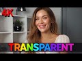 4K transparent try on haul sheer outfits | transparent stretching tutorial