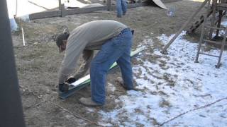 Trex Gate Installation - Preparing the post insert (for hinge side)