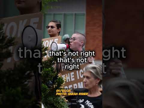 Anti-ICE Activist at Bike Happy Hour