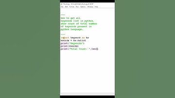 how to get all keywords in python #shorts #python #coding #pythontricks #pythonprogramming #keywords