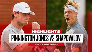 Shapovalov PREVAILS | Jack Pinnington Jones v Denis Shapovalov Highlights | HSBC Championships