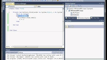 VB Tutorial 09 - Loops
