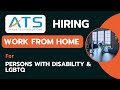 Aryan tech solutions hiring  work from home  pwd  lgbtq