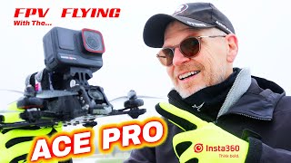 INSTA360 Ace Pro - FPV Drone Flying in Snow & Rain! screenshot 5