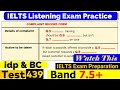 Ielts listening practice test 2024 with answers real exam  439 